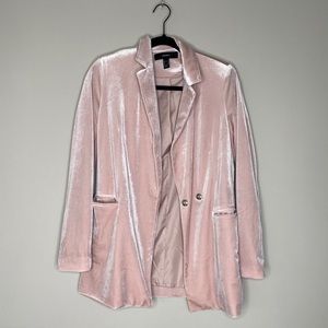 Forever21 Pink Velvet Blazer
